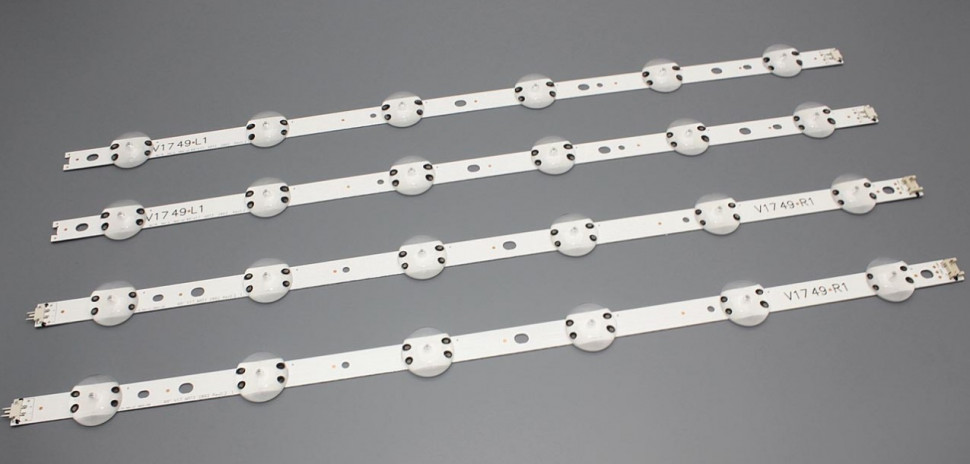 092470 LED подсветка 49" V17 ART3 V1749 L1/R1 (комплект 4шт)