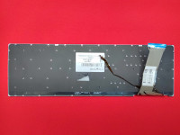 014607 Клавиатура для ноутбука Asus G771, N551 черная без рамки с красной подсветкой