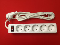 Сетевой фильтр SmartBuy One 5 розеток 10А 2200W белый 3 м